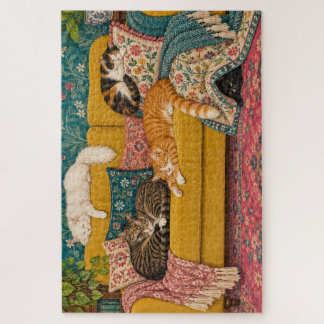 Kunstkatzen 1000-Teile-Puzzle Puzzle