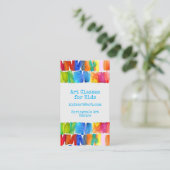 Kunstklassen für Kleinkinder Visitenkarte (Stehend Vorderseite)