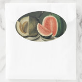 Kunstkleber "Melons" Ovaler Aufkleber (Tasche)