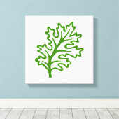 Kunstkunst der Leinwand von Nassblättern (Insitu (Holzboden))