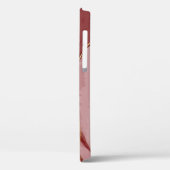 Kunstkunst, dunkelroter Marsala abstrakter Hinterg Case-Mate iPhone Hülle (Rückseite / Links)