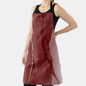 Kunstkunst, dunkelroter Marsala abstrakter Hinterg Schürze (InSitu)