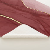 Kunstkunst, dunkelroter Marsala abstrakter Hinterg Sherpadecke (3/4)