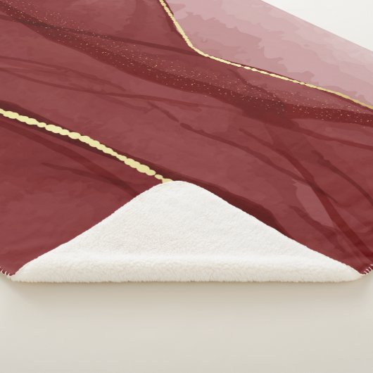 Kunstkunst, dunkelroter Marsala abstrakter Hinterg Sherpadecke (3/4)