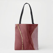 Kunstkunst, dunkelroter Marsala abstrakter Hinterg Tasche (Vorderseite)