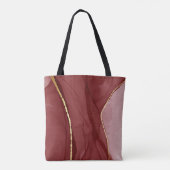 Kunstkunst, dunkelroter Marsala abstrakter Hinterg Tasche (Rückseite)