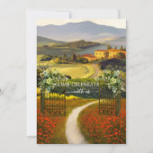 Kunstkunst Italienische Hochzeit Einladung (Vorderseite)