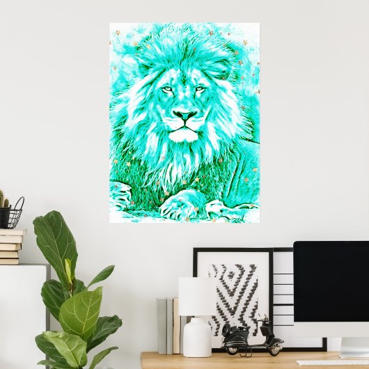 *~* Kunstkunst Kunst Kunst-Celestial LION AP23 Poster (Heimbüro)