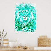 *~* Kunstkunst Kunst Kunst-Celestial LION AP23 Poster (Küche)