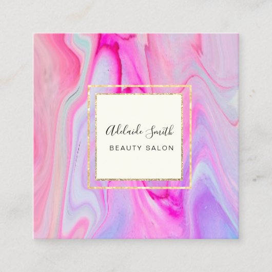 Kunstkunst Quadratische Visitenkarte (Vorderseite)