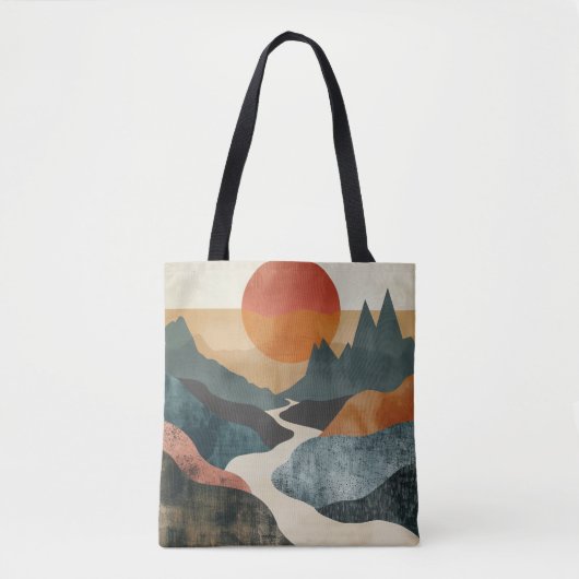 Kunstlandschaft, Minimalistische Ästhetik, Natur Tasche (Vorderseite)