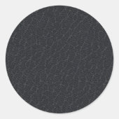 Kunstleder Runder Aufkleber (Vorderseite)