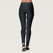 Kunstleder Schwarz Leggings (Rückseite)