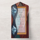 Kunstleder Textur Kunst Designs All In One Einladung (Innen Boden)