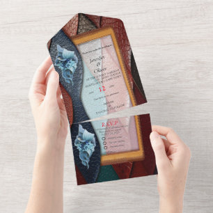 Kunstleder Textur Kunst Designs All In One Einladung