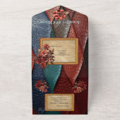 Kunstleder Textur Kunst Designs All In One Einladung (Außenbereich)