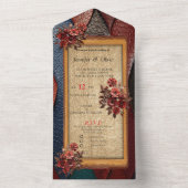 Kunstleder Textur Kunst Designs All In One Einladung (Innen Boden)