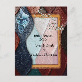 Kunstleder Textur Kunst Designs Ankündigungspostkarte