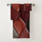 Kunstleder Textur Kunst Designs Badhandtuch Set (Insitu)
