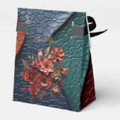Kunstleder Textur Kunst Designs Geschenkschachtel (Rückseite)