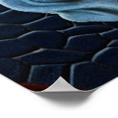 Kunstleder Textur Kunst Designs Poster (Ecke)