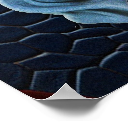 Kunstleder Textur Kunst Designs Poster (Ecke)