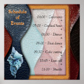 Kunstleder Textur Kunst Designs Poster (Vorne)