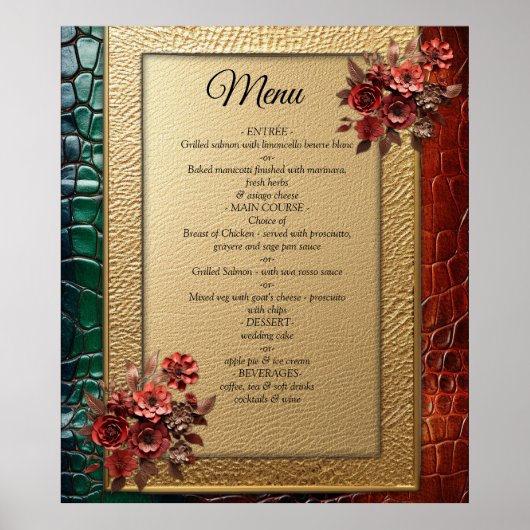 Kunstleder Textur Kunst Designs Poster (Vorne)