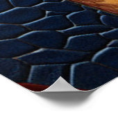 Kunstleder Textur Kunst Designs Poster (Ecke)