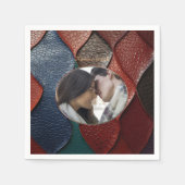 Kunstleder Textur Kunst Designs Serviette (Vorderseite)