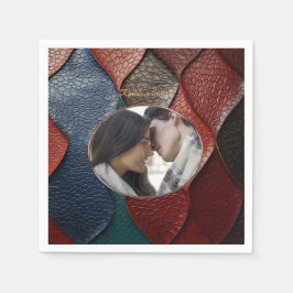 Kunstleder Textur Kunst Designs Serviette