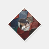 Kunstleder Textur Kunst Designs Serviette (Ecke)