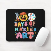 Kunstlehrer 100 Tage Kunst machen Kunstlehrer 100. Mousepad (Mit Mouse)