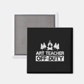 Kunstlehrer Außer Dienst Lustiger Künstler Camping Magnet (Vorderseite/Rückseite)