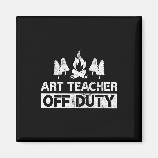 Kunstlehrer Außer Dienst Lustiger Künstler Camping Magnet (Vorne)