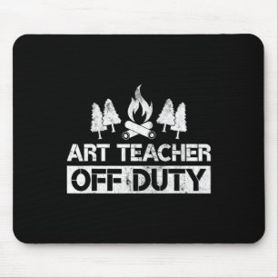 Kunstlehrer Außer Dienst Lustiger Künstler Camping Mousepad