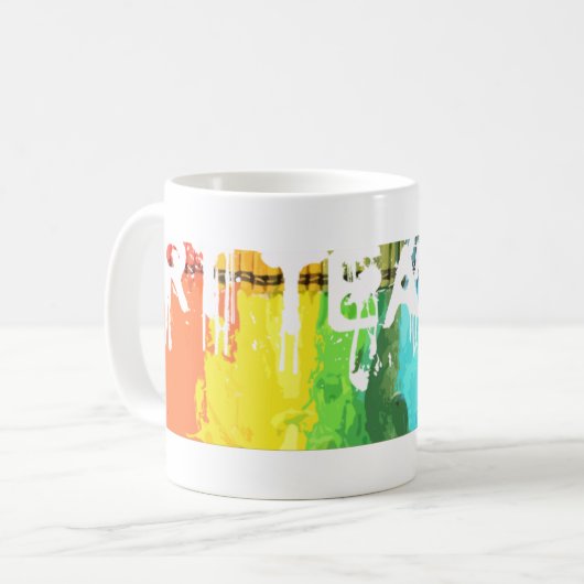 Kunstlehrer-Geschenk-Kaffee-Tasse Kaffeetasse (Vorderseite Links)