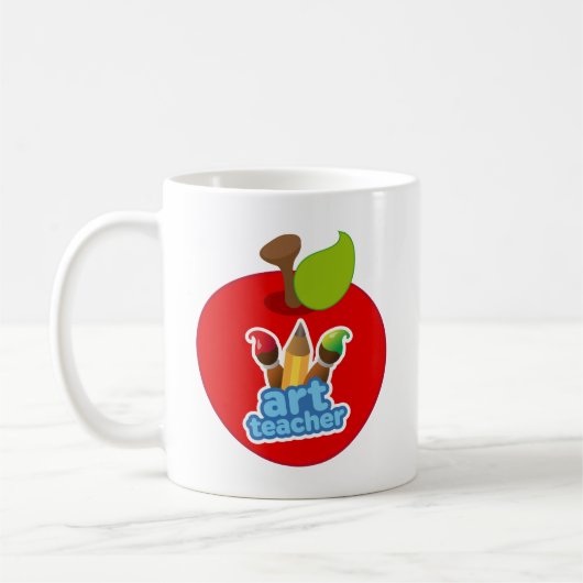 Kunstlehrer-Geschenk Kaffeetasse (Links)