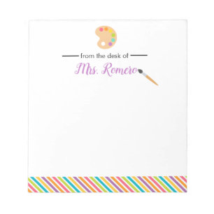 Kunstlehrer Künstlerisches Malen Palettengeschoss Notizblock