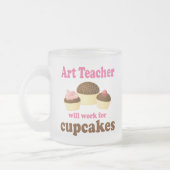 Kunstlehrer-(lustiges) Geschenk Mattglastasse (Links)