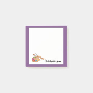 Kunstlehrer-Memo, Palette Post-it, Geschenk für L Post-it Klebezettel