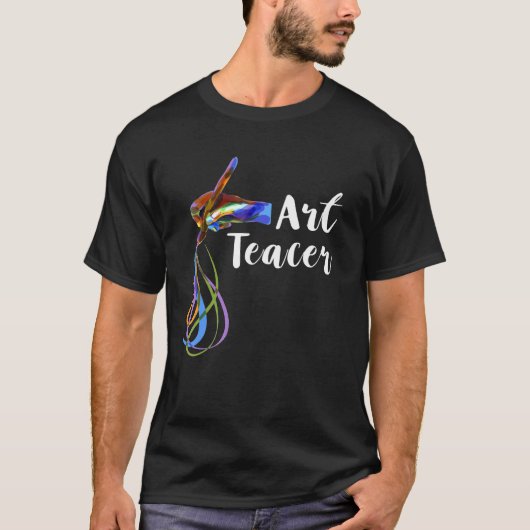 Kunstlehrer Pinsel Maler Student T-Shirt (Vorderseite)
