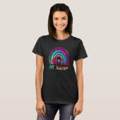 Kunstlehrer Regenbogen-Tie-Dye-Lehrer T-Shirt (Vorne ganz)