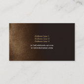 Kunstlehrer | Sepia Visitenkarte (Rückseite)