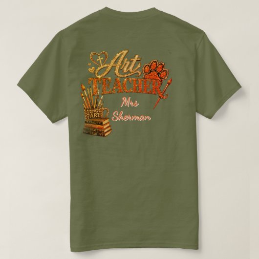 Kunstlehrer T-Shirt nach Maß (Design Rückseite)