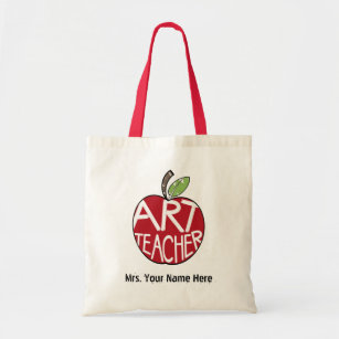 Kunstlehrer-Tasche - Rot gemaltes Apple Tragetasche