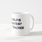 "Kunstlehrer-" Tasse der Welt bestster (VorderseiteRechts)