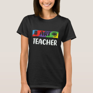 Kunstlehrer Tie Dye Rückkehr zur Schule Würdigung  T-Shirt