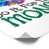 Kunstlehrer tun es für den Monet Art Teacher Poster (Ecke)