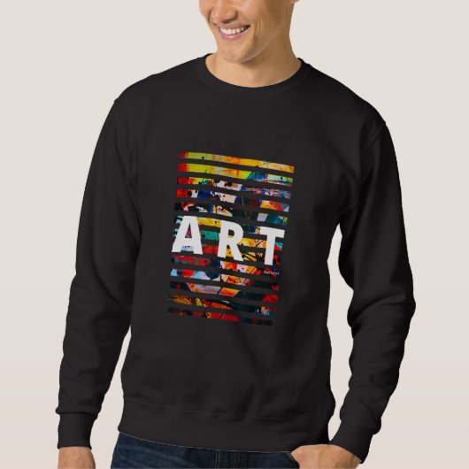 Kunstlehrer und Künstler Abstract Sweatshirt (Vorderseite)
